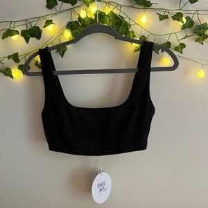 Princess Polly Black Crop Top - NEW With Tags!